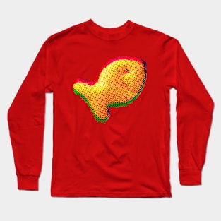 Goldfish Snack Glitch Long Sleeve T-Shirt